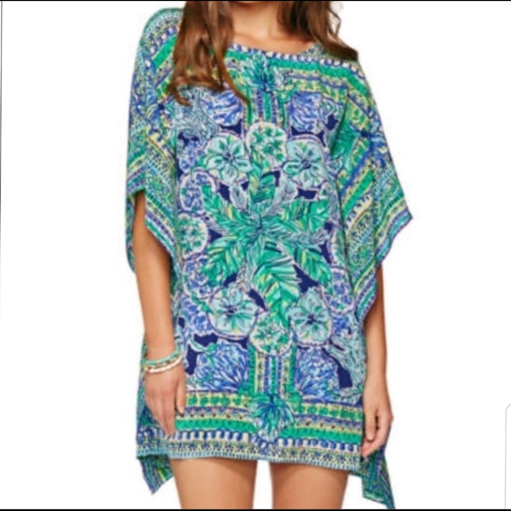 Lilly Pulitzer Lindamarie Caftan in Escape Artist size XS/S